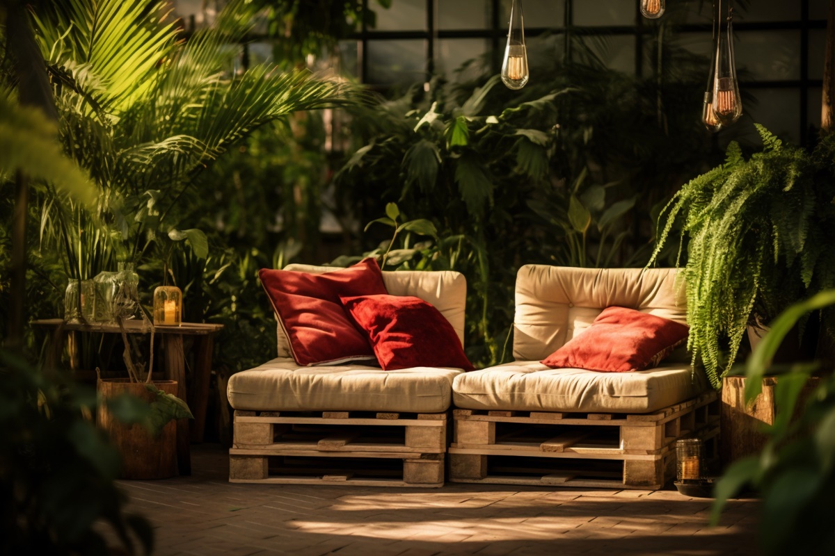 Sillones con Tarimas de madera