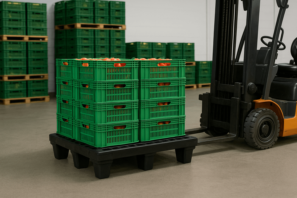 Tarimas Plásticas Comunes vs. Grado Alimenticio