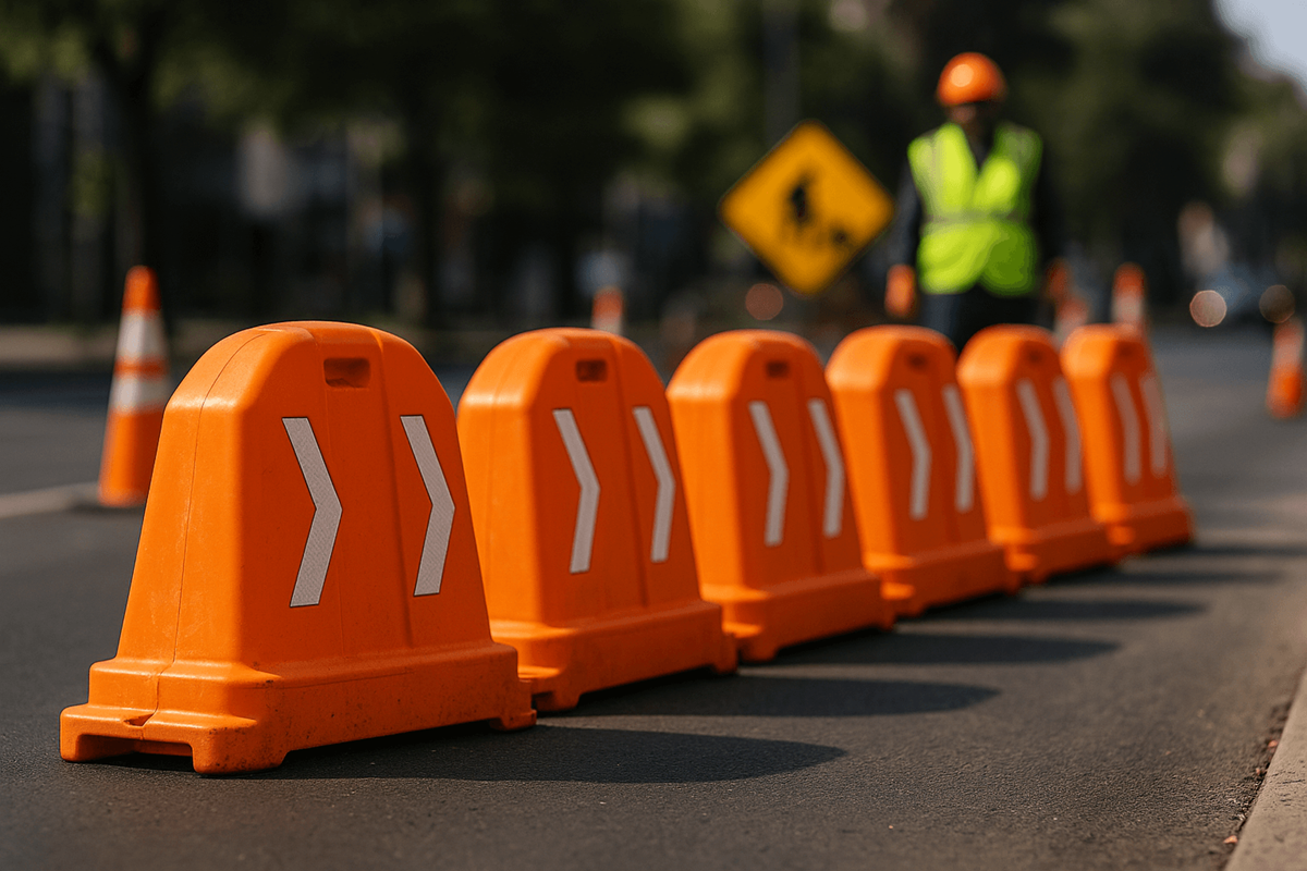 Barrera anidable sin luz